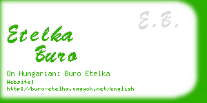 etelka buro business card